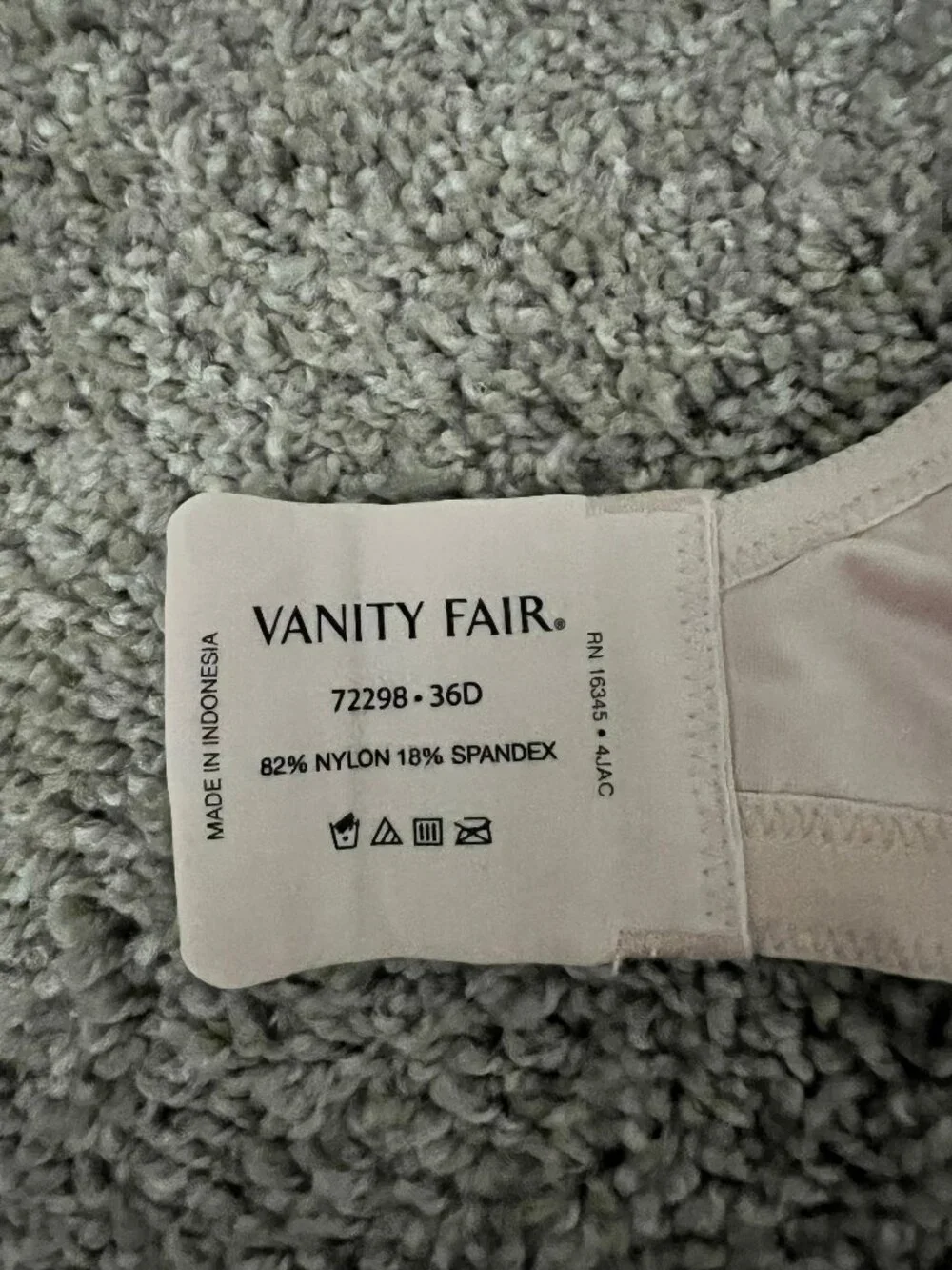 Vanity Fair Bra Quartz Jacquard 36D NWT - Picture 4 of 6